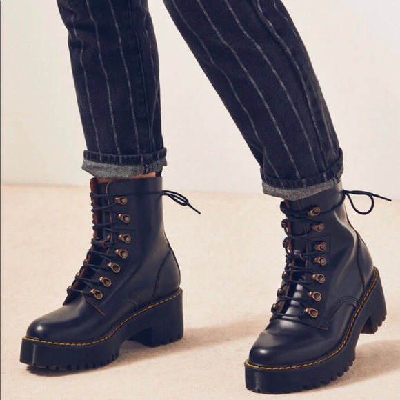 Dr MARTENS LEONA BLACK Vintage Smooth Size:8 - Picture 11 of 12